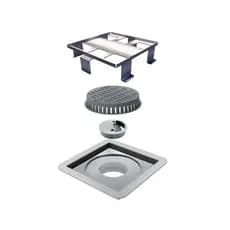Ralo Linear Oculto Tampa Square Elleve 10x10 cm 7343 Quadrado
