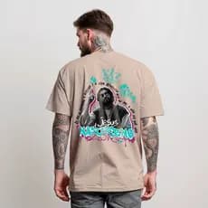 Camiseta Masculina ELE É O REI Camisa T-shirt Manfinity Street Wear 100% Algodão camiseta