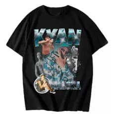 Camisa Kyan Maloka Algodão Camiseta Cantor Trap Rapper Rap Unissex Blusa camisa