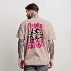 T-Shirt Masculina Camiseta Manfinity Nada Me Faltara Camisa Street Wear 100% Algodão camiseta