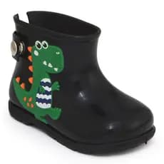Bota Galocha Infantil Dino Menino Cano Curto Para Chuva