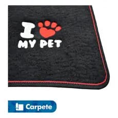 Tapete I LOVE MY PET - Ret. Peq. 30x50 cm -> Carpete Preto/Vermelho