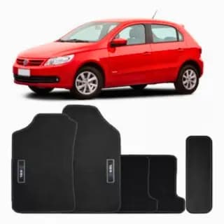Kit de tapetes 5 Peças específico Gol G5 2009 10 ... 13 2014 PVC