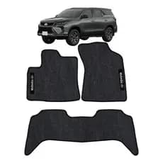 Kit de tapetes 3 Pçs  Especifico Carro Toyota Sw4 2017/24  Carpete Res