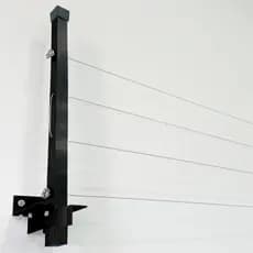 Varal De Parede Retrátil Em Aço Dobrável, Articulado, Cabo De Aço Encapado 60 Kg ENVIO IMEDIATO