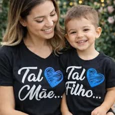 Kit Camisetas Tal Mãe Tal Filho – Mãe e Filho Look Combinando