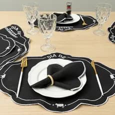 Jogo Americano 8 Peças – 4 Lugares com Sousplats e Guardanapos | Elegância para sua Mesa