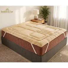 Protetor de Colchão Pillow Top Casal, Queen Micro Percal 400 Fios - Conforto Superior Maciez Premium