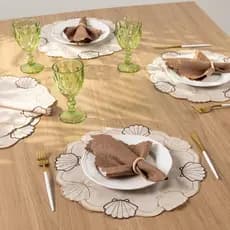 Kit 4, Kit 8, Kit 12 Ou Kit 24 Peças Jogo Americano Mesa Posta Elegante