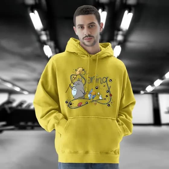 Blusa De Moletom ANIME SPRING Canguru RNT jbs