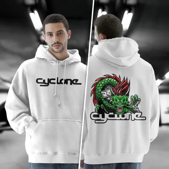 Blusa De Moletom CYCLONE DRAGON Canguru RNT jbs
