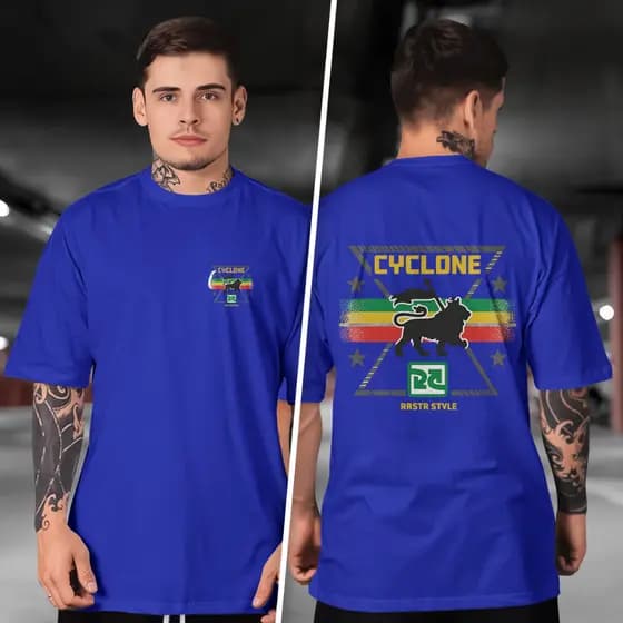 Camiseta CYCLONE ROOTS & STARS F-C Básica Premium   jbs