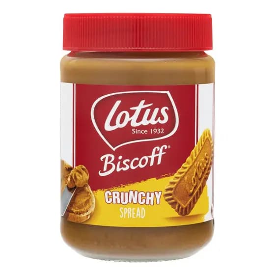 Pasta De Biscoitos Lotus Biscoff Speculoos Crunchy 400gr