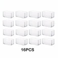 16 Peças Protetores De Pés De Cadeira Fácil Instalação E Proteção De Longa Duração Para Pisos Cor Transparente