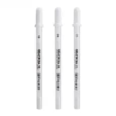 Sakura Gel caneta tinta branca 0.5mm 0.8mm 1.0mm Marke Alta Luz cartão preto arte pintura linha caneta