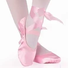 Sapatos de Balé de Algodão da Marca Lecheng, Tira Redonda, Yoga Indoor, Sapatos de Dança Adequados para Meninas