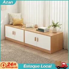 Armário de armazenamento com janela e porta, armário de grande capacidade, janela saliente para quarto, armário de TV