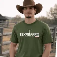Camisa Camiseta Masculina Texas Farm Country Rodeio Agro 100% Algodão