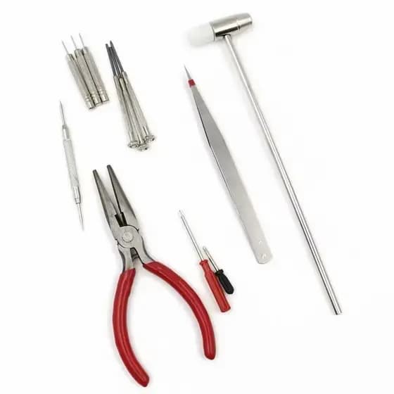 Kit Para Relojoeiro Para Trocar Baterias e Pulseiras kit 16 Peças