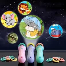 Lanterna projetora infantil com padrões divertidos - 3 cartões