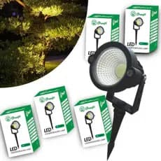 Luminária Espeto Jardim Cob Led 15W à Prova D'água Underground Diversas Cores SOU