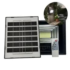 Refletor 350W Placa Solar Branco Frio 6500K IP67 Holofote Quintal  1/2/3/4UN SOU