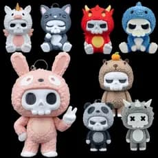 🖤 Chaveiro Gótico Kawaii Grande | Colecionável Kaisen 3D | Cor Personalizável