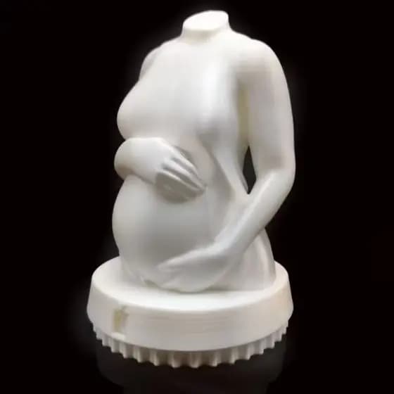 Escultura Gestante 3D – Contador de Semanas + Decoração Especial!