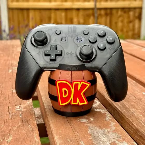 Porta Controle Donkey Kong Fanart – Suporte Gamer para Controle – Decoração Geek – Impressão 3D