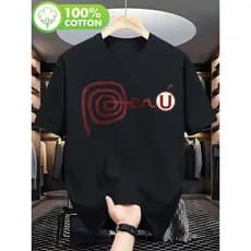 Camiseta Peru Ave País Red Black Design Estampa Nacional Confortável Estilosa Moderna Casual