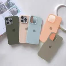 Nova capa protetora de silicone com toque macio proteção completa compatível com iPhone 15 16 Pro Max plus