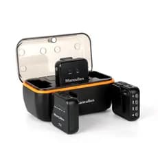 Microfone De Lapela Sem Fio Com Estojo De Carregamento Mini Para Câmeras iPhone Android Vlog