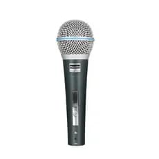 Microfone De Karaokê Dinâmico Com Fio