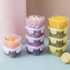 Kit 4 Mini Pote Para Lanche 4 cm Várias Cores