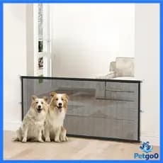 Cerca para Cães e Gatos Tela de Proteção para Portas Removível Premium Pet