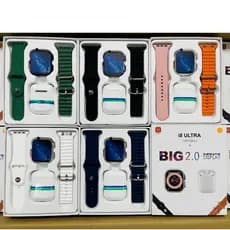 Smartwatch Caixa De Presente i8 Ultra Relógio Inteligente Com TWS Bluetooth Fone De Ouvido Chamada Carregador Sem Fio Ra