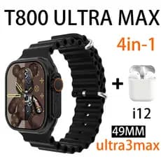2025 Nova Série 8 Relógio T800 Ultra Smart Watch Esportivo Sem Fio À Prova D'água T800 Ultra3 MAX