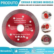 Kit2/3/5 Disco de Corte Diamantado Porcelanato 115mmx22mm/105x20mm - 1,4mm A qualidade Super Fino Diamantado