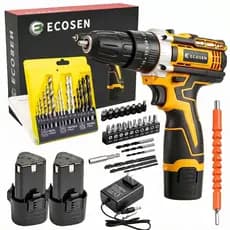 Parafusadeira Furadeira 12V 2 Baterias 110V/220V C/ Acessórios
