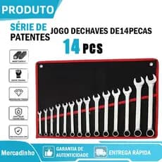 Jogo De Chave Combinada  set 14 peças profissional aço carbono combinação chave fixa