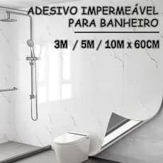 Adesivo Parede Lavável Banheiro Mármore 3/5/10Mx60cm Preto E Branco Papel de Parede Autoadesivo Removível