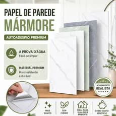 10/15/20PCS Placas Adesivas Mármore Parede Autocolante 3D Porcelanato 30 cm x 60 cm