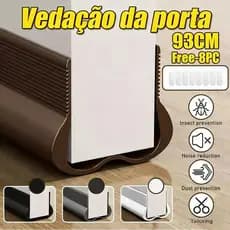 93cm Faixa Inferior Da Porta De PVC Flexível De Inverno – Rolha De Corrente E Fita De Calafetagem À Prova De Som