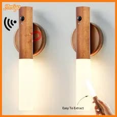 Luminária LED Inteligente com Sensor Movimento Magnética Recarregável para Parede