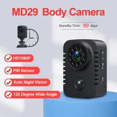 MD29 PIR Câmera Corporal Esportiva DV Traseira HD 1080P Visão Noturna De Ciclismo Externa Vermelha