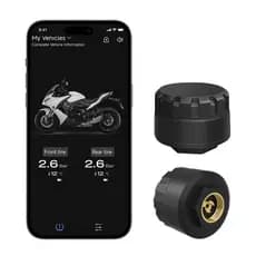 [Monitor de pressão de pneus com aplicativo externo de alta precisão] Monitor de pressão de carro/motocicleta/pneu, Andr