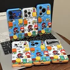 Adequado para capa de telefone iPhone17ProMax/16/15/14/13/12, boneca Mario de desenho animado, Material tpu, capa Filin