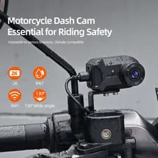 [app disponível] Gravador de carro para motocicleta 1080P Câmera de ciclismo portátil Fonte de alimentação de Interface