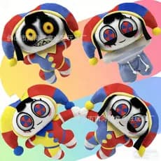 Novo produto número mágico circo Pomny Harley Quinn boneca pingente brinquedo de pelúcia, adequado para crianças macio p