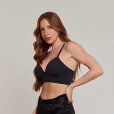 Sutiã Cropped Premium Pala Alta Alça Regulável Reforçada Bojo Soft